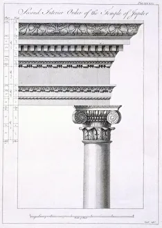 American Civil War Illustrations Stampe: Second Interior Order of the Temple of Jupiter, pub. 1764. Creator: Robert Adam (1728-92)