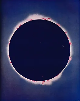 Total Solar Eclipse Images Stampe: What Is Seen During The Few Moments of a Total Eclipse, c1935