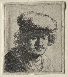 Baroque Painting Techniques Stampe: Self-Portrait with Cap Pulled Forward, c