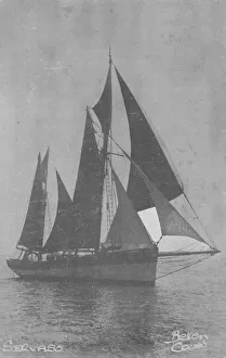 Vintage Sailing Vessel Stampe: Servabo, c1930s. Creator: Unknown