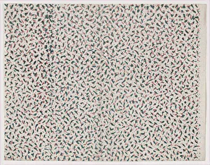Anonymous Artist Prints Stampe: Sheet with overall abstract pattern, 19th century. Creator: Anon