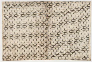 Foglio con disegno geometrico generale, XIX secolo. Autore: Anonimo.