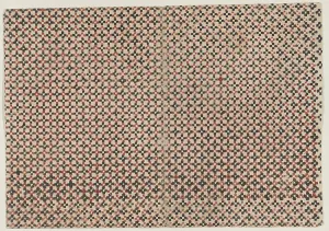Foglio con disegno geometrico generale, XIX secolo. Autore: Anonimo