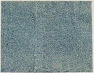 Anonymous Artwork Stampe: Sheet with overall squiggly line pattern, 19th century. Creator: Anon
