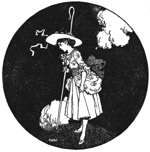 Hans Christian Andersen Art Stampe: The Shepherdess and the Chmney-Sweeper, c1930. Artist: W Heath Robinson