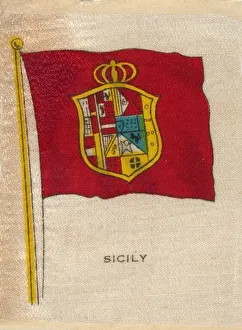 Italian Flag Stampe: Sicily, c1910