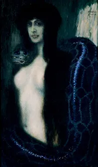 German Painting Stampe: The Sin
