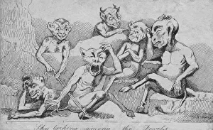 The Print Collector Images Stampe: Sky larking among the Devils, c19th century