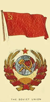 Soviet Union Flag Stampe: Soviet Union, c1935. Creator: Unknown