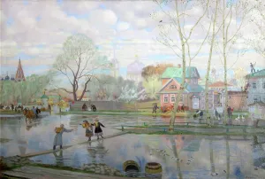 Genre Painting Russia Stampe: Spring, 1921