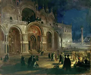 Aberdeen Archives Heritage Images Stampe: St Mark's By Moonlight, c1908-1912
