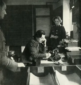 Second World War Propaganda Images Stampe: A Station Intelligence Room, c1943. Creator: Cecil Beaton