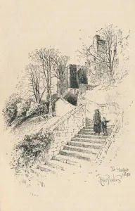 British Royal Residence Stampe: The Hundred Steps, 1895