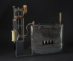 National Air And Space Museum Artifacts Stampe: Stringfellow Steam Engine, 1868. Creator: John Stringfellow