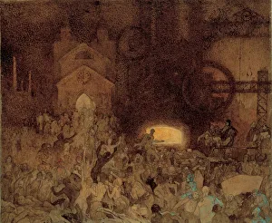 Allegory And Literature Prints Stampe: Study for The Age of Reason