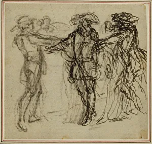 Studio per una seconda edizione, mai pubblicata, di Colles La Partie de Chasse de Hen.