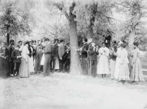 African American Students Stampe: Studying botany, Tuskegee, between c1910 and c1915. Creator: Bain News Service