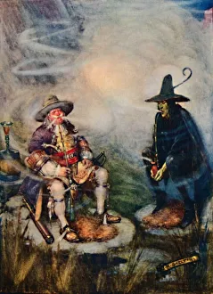 Joseph Ratcliffe Skelton Art Stampe: How Table Mountain got its Cloud, 1909. Artist: Joseph Ratcliffe Skelton