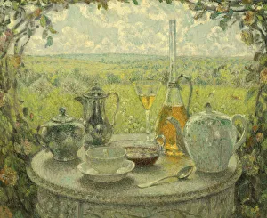 Spring Landscape Painting Stampe: Table, Spring