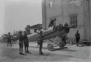 Vintage Air Transport Stampe: Testing aeroplane, between c1915 and c1920. Creator: Bain News Service