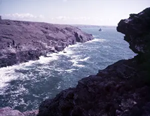 Arthur Charles Kirby Ware Stampe: Tintagel Head, Cornwall, c1955. Creator: Arthur Charles Kirby Ware