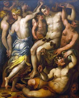 Greek Mythology Allegory Stampe: The Triumph of Bacchus