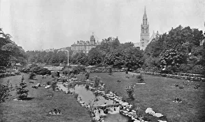 Edwardian Seaside Resort Stampe: The Upper Gardens, c1910