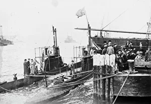 Black And White Naval Images Stampe: USS Snapper & USS Stingray, between c1910 and c1915. Creator: Bain News Service