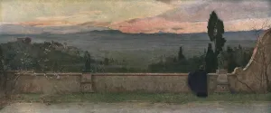 Amalgamated Press Limited Publications Stampe: Val D Arno: Evening, c1901, (c1930). Creator: Matthew Ridley Corbet