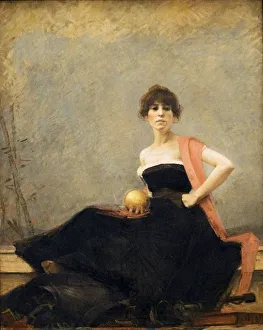 Stampe di Vanità, 1885. Agache, Alfred (1843-1915). Trovato nella collezione del Palais des Beaux-Arts de Lille Sergei Ivanovich Gribkov Stampe: Vanità, 1885.