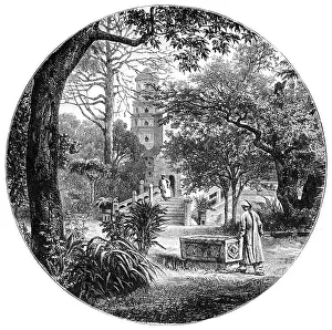 Queen Victoria Illustration Stampe: View in Canton, 1900