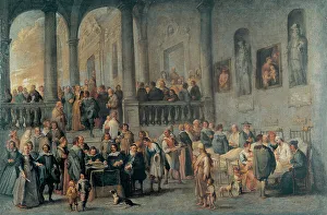 Oil On Canvas Images Stampe: To Visit the Sick