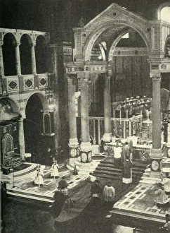 British Cathedrals Stampe: In Westminster Cathedral, c1948. Creator: Unknown