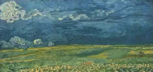 Vincent Van Gogh Paintings Stampe: Wheatfields under Thunderclouds, July 1890, (1947). Creator: Vincent van Gogh