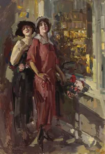 Russian Genre Painting Stampe: At the Window