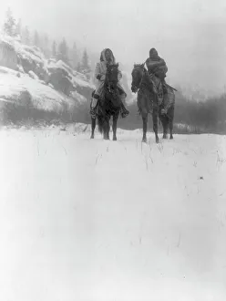 Per una campagna invernale - Apsaroke, c1908. Creatore: Edward Sheriff Curtis
