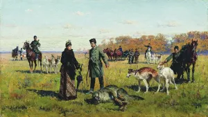 Russian State Library Images Stampe: Wolf Bound, 1891