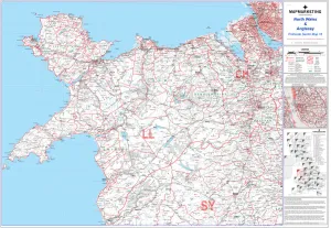 Immagini datate 18 aprile 2020: Mappa del settore postale foglio 16 Galles del Nord e Anglesey.