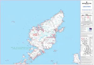 Immagini datate 18 aprile 2020: Mappa di settore del codice postale foglio 33 Lewis e Harris.
