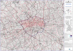 Immagini datate 18 aprile 2020: Mappa del settore di codice postale foglio 37 Londra Centrale