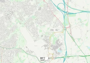 Solihull B37 7 Map