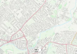 CB - Cambridge Stampe: Cambridge CB4 1 Map