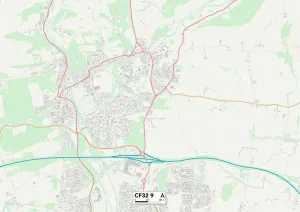 FC - Cardiff Stampe: Bridgend CF32 9 Mappa