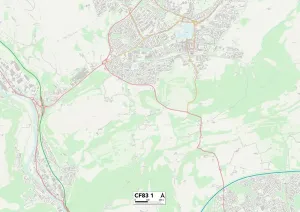 Immagini datate 2020 maggio: CF83 1 Mappa di Caerphilly
