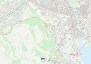 FC - Cardiff Stampe: CF11 8 Mappa di Cardiff