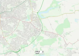 CV - Coventry Stampe: Coventry CV3 2 Mappa