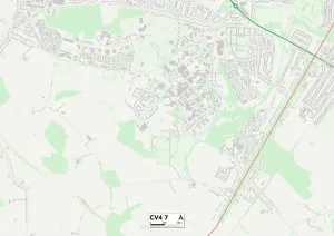 CV - Coventry Stampe: Coventry CV4 7 Mappa