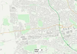 CV - Coventry Stampe: Coventry CV4 9 Mappa