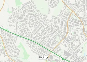 CV - Coventry Stampe: Coventry CV6 1 Mappa