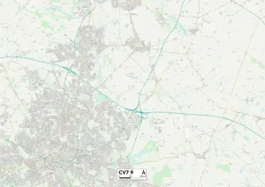 CV - Coventry Stampe: Coventry CV7 9 Mappa